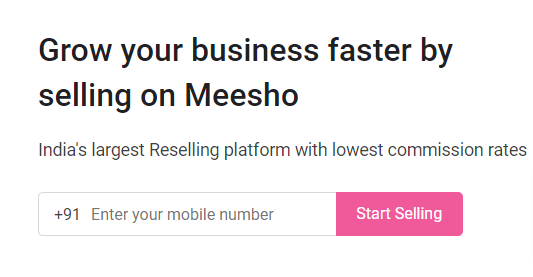 Meesho supplier site
